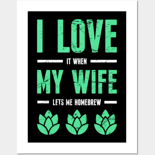 My Wife | Funny Beer Home Brew Graphic Posters and Art